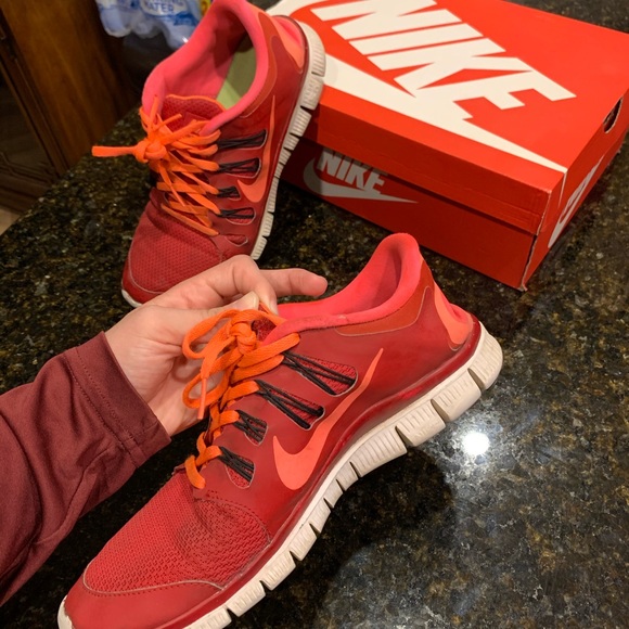nike free run 5.0 red